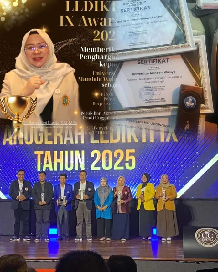 Prestasi Membanggakan, Universitas Mandala Waluya Raih 4 Penghargaan pada LLDIKTI IX Award 2025