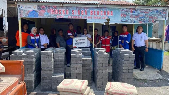 bantuanperrtamina Bantuan Pertamina Dorong Pemulihan Pasca Gempa di Bitung