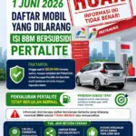 Hoax Adanya Larangan Pertalite untuk Kendaraan Merk Tertentu per 1 Juni 2026 Hoax Adanya Larangan Pertalite untuk Kendaraan Merk Tertentu per 1 Juni 2026