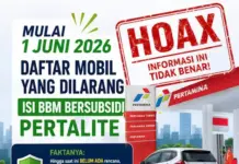 Hoax Adanya Larangan Pertalite untuk Kendaraan Merk Tertentu per 1 Juni 2026 Hoax Adanya Larangan Pertalite untuk Kendaraan Merk Tertentu per 1 Juni 2026