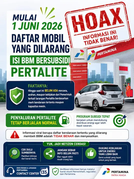 psx_20260524_140201 Hoax Adanya Larangan Pertalite untuk Kendaraan Merk Tertentu per 1 Juni 2026
