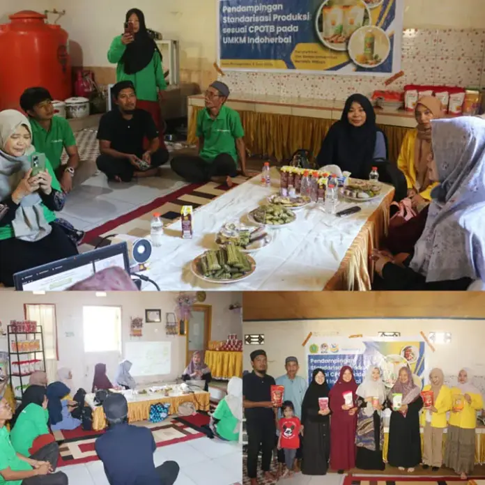 pkm Tim PKM UMW Kendari Gelar Pendampingan CPOTB untuk UMKM Indoherbal di Konawe