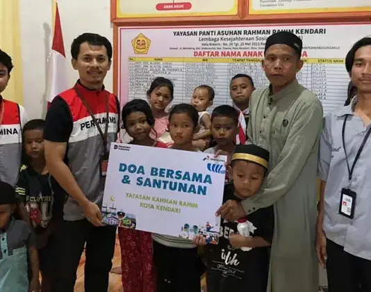 Bangun Kepedulian Sosial, Pertamina Berikan Santunan Anak Panti di Kendari Bangun Kepedulian Sosial, Pertamina Berikan Santunan Anak Panti di Kendari