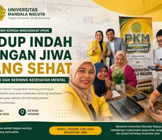 UMW Kendari Edukasi dan Skrining Kesehatan Mental, Dorong Masyarakat Peduli Kesehatan Jiwa UMW Kendari Edukasi dan Skrining Kesehatan Mental, Dorong Masyarakat Peduli Kesehatan Jiwa