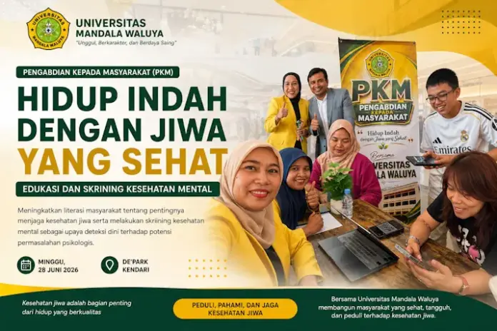 UMW Kendari Edukasi dan Skrining Kesehatan Mental, Dorong Masyarakat Peduli Kesehatan Jiwa
