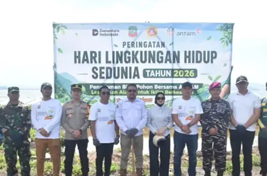 ANTAM Konut Bersama Pemerintah dan Masyarakat Tanam Pohon untuk Dukung Pelestarian Lingkungan dan Iklim Berkeadilan ANTAM Konut Bersama Pemerintah dan Masyarakat Tanam Pohon untuk Dukung Pelestarian Lingkungan dan Iklim Berkeadilan