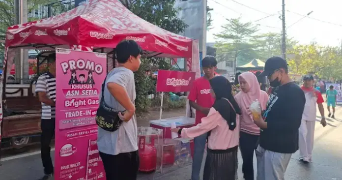 Pertamina Dekatkan BrightGas ke Masyarakat Melalui Car Free Day Makassar