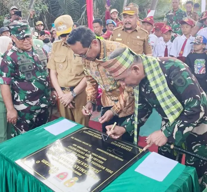 Kolaborasi PT ANTAM, TNI, dan Pemkab Konawe Utara Hadirkan Jembatan Perintis Garuda